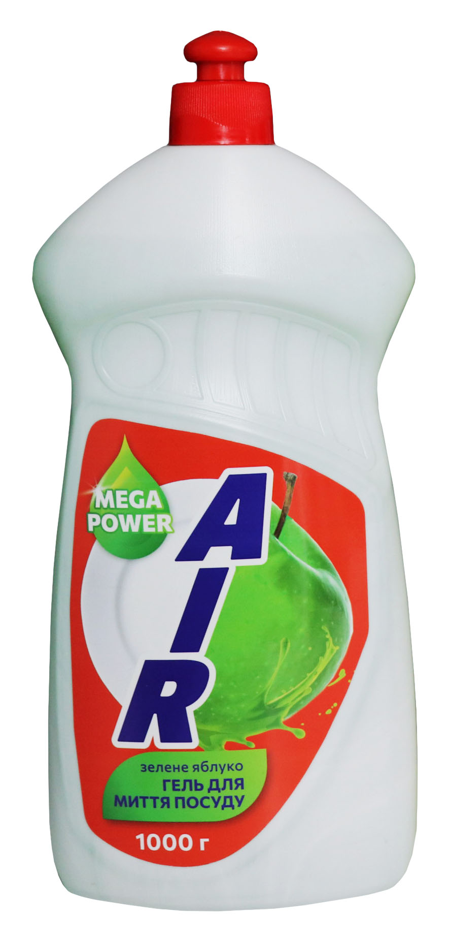 Гель для миття посуду "AIR" 1000г зелене яблуко